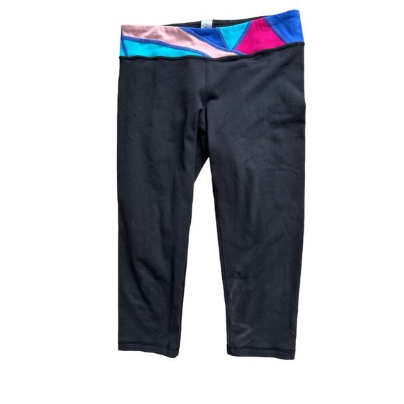 ivivva color block Quilted Rhythmic cropped Tights - Girls 14 - Picture 1 of 6